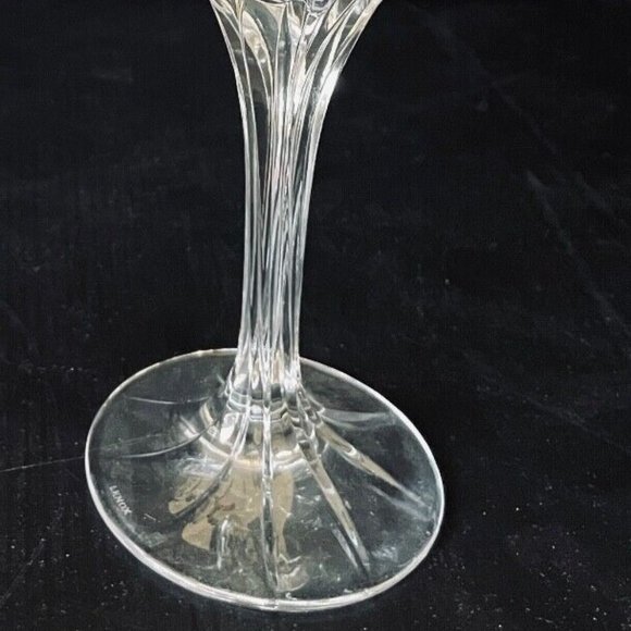Lenox Crystal Debut Stemmed Gold Water Goblets Stems Glasses Platinum Rims 8 ½" - Picture 8 of 8